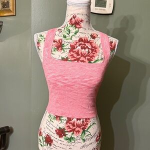 Le Lis Pink Knit Crop Top